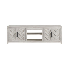 Eleanor White 82" TV Console without Fireplace Insert - Ornate Home