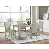 Eleanor White Dining Side Chair with Heirloom Fabric (Set of 2) - Ornate Home