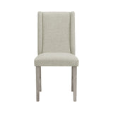 Eleanor White Dining Side Chair with Heirloom Fabric (Set of 2) - Ornate Home