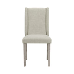 Eleanor White Dining Side Chair with Heirloom Fabric (Set of 2) - Ornate Home