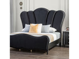 Eleanora Black Eastern King Bed - Ornate Home