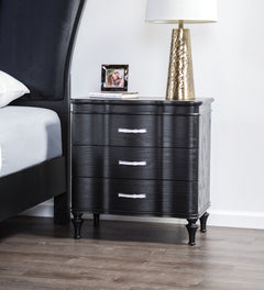 Eleanora Black Nightstand - Ornate Home