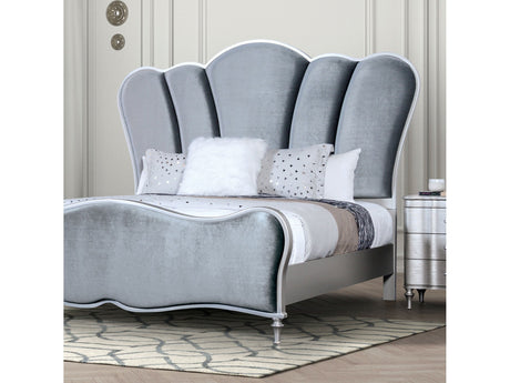 Eleanora Silver Eastern King Bed - Ornate Home