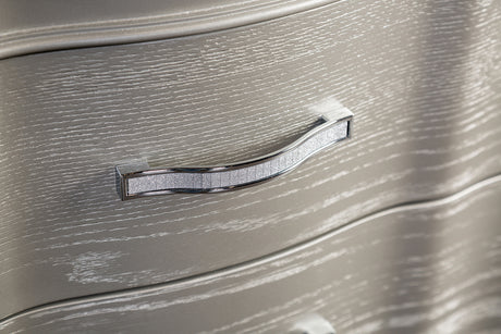 Eleanora Silver Nightstand - Ornate Home