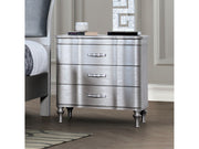 Eleanora Silver Nightstand - Ornate Home