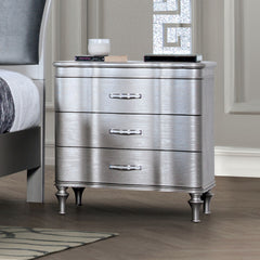 Eleanora Silver Queen 5 Piece Bedroom Set w/Chest - Ornate Home