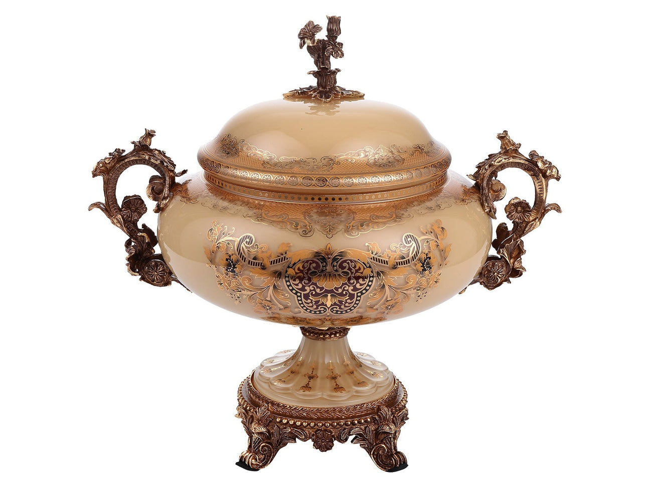 Electra Beige Urn  / HD-6011H - Ornate Home