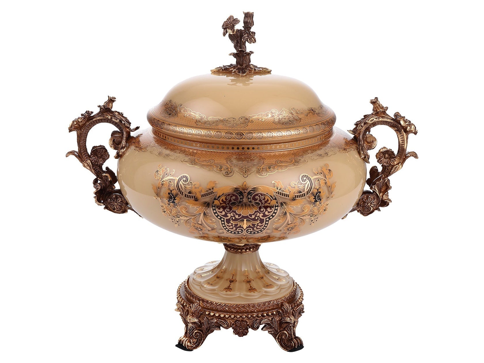 Electra Beige Urn  / HD-6011H - Ornate Home