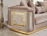 Elegance Beige Stationary Sofa - Ornate Home