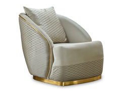 Elegance Cream Chair - Ornate Home