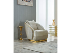 Elegance Cream Chair - Ornate Home