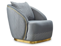 Elegance Light Grey Chair - Ornate Home