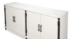 Elegance White Credenza - Ornate Home