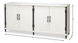 Elegance White Credenza - Ornate Home