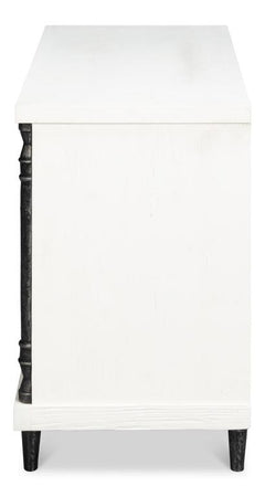 Elegance White Nightstand - Ornate Home