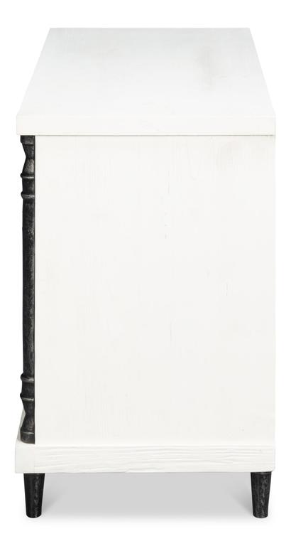 Elegance White Nightstand - Ornate Home