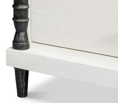 Elegance White Nightstand - Ornate Home