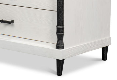 Elegance White Nightstand - Ornate Home