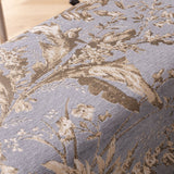 Elegant Botanical Sofa Cover with Pleated Tulle Skirt, Vintage Floral Couch Protector - Ornate Home