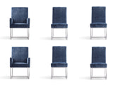 Element 6-Piece Dining Chairs in Blue - Ornate Home