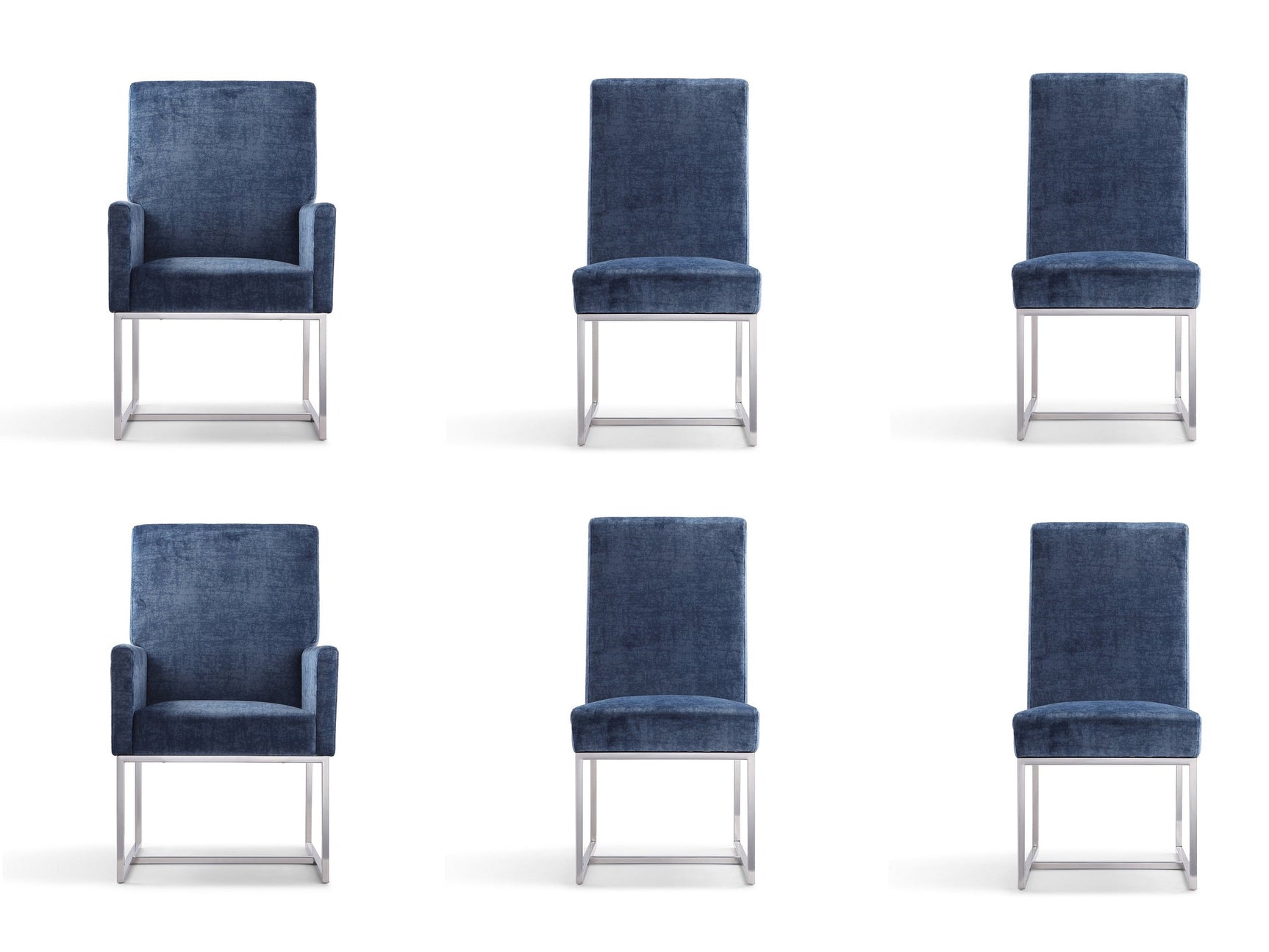 Element 6-Piece Dining Chairs in Blue - Ornate Home
