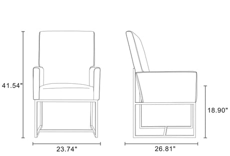 Element 6-Piece Dining Chairs in Blue - Ornate Home