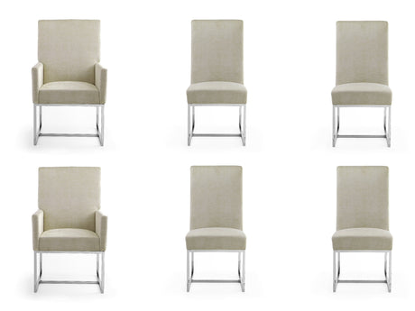 Element 6-Piece Dining Chairs in Champagne - Ornate Home