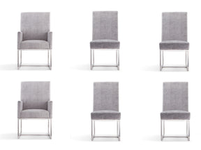 Element 6-Piece Dining Chairs in Grey - Ornate Home