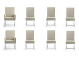 Element 8-Piece Dining Chairs in Champagne - Ornate Home