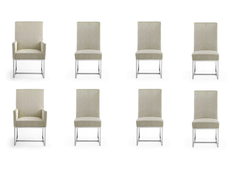 Element 8-Piece Dining Chairs in Champagne - Ornate Home