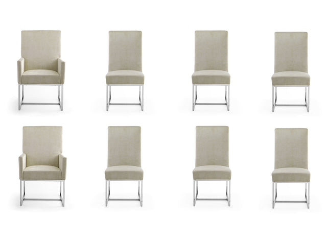 Element 8-Piece Dining Chairs in Champagne - Ornate Home
