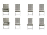 Element 8-Piece Dining Chairs in Steel - Ornate Home