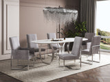 Element 8-Piece Dining Chairs in Steel - Ornate Home