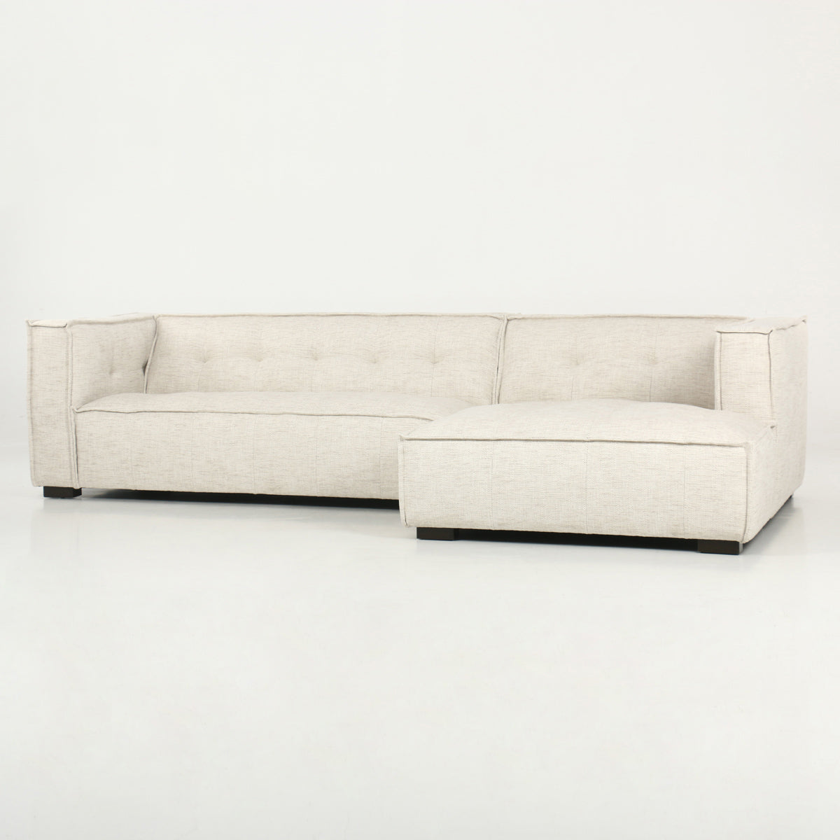 Element Beige 2pc Sectional w/RAF Chaise - Ornate Home