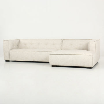 Element Beige 2pc Sectional w/RAF Chaise - Ornate Home