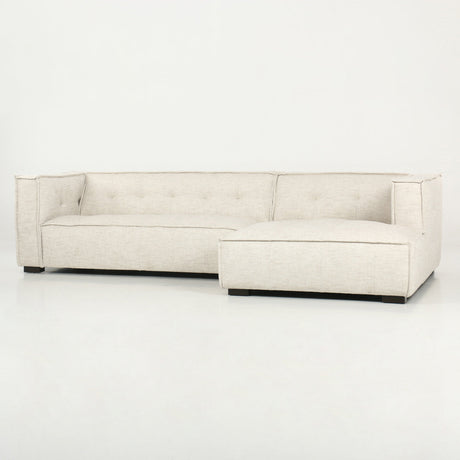 Element Beige 2pc Sectional w/RAF Chaise - Ornate Home