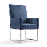 Element Dining Armchair in Blue (set of 2) - Ornate Home
