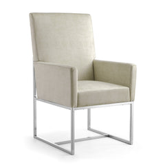 Element Dining Armchair in Champagne (set of 2) - Ornate Home