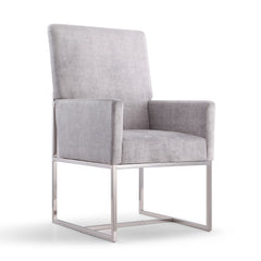 Element Dining Armchair in Grey (set of 2) - Ornate Home