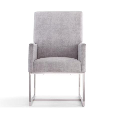 Element Dining Armchair in Grey (set of 2) - Ornate Home