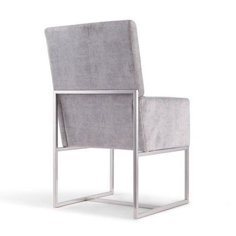 Element Dining Armchair in Grey (set of 2) - Ornate Home