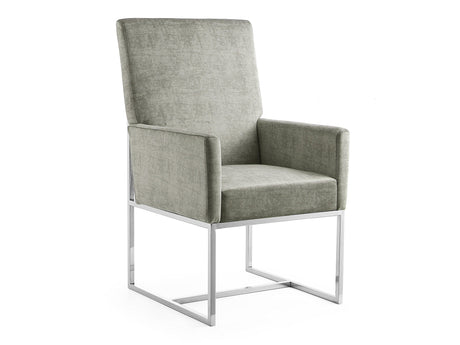 Element Dining Armchair in Steel - Ornate Home