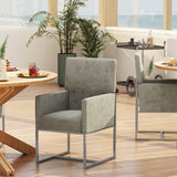 Element Dining Armchair in Steel - Ornate Home