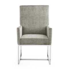 Element Dining Armchair in Steel - Ornate Home