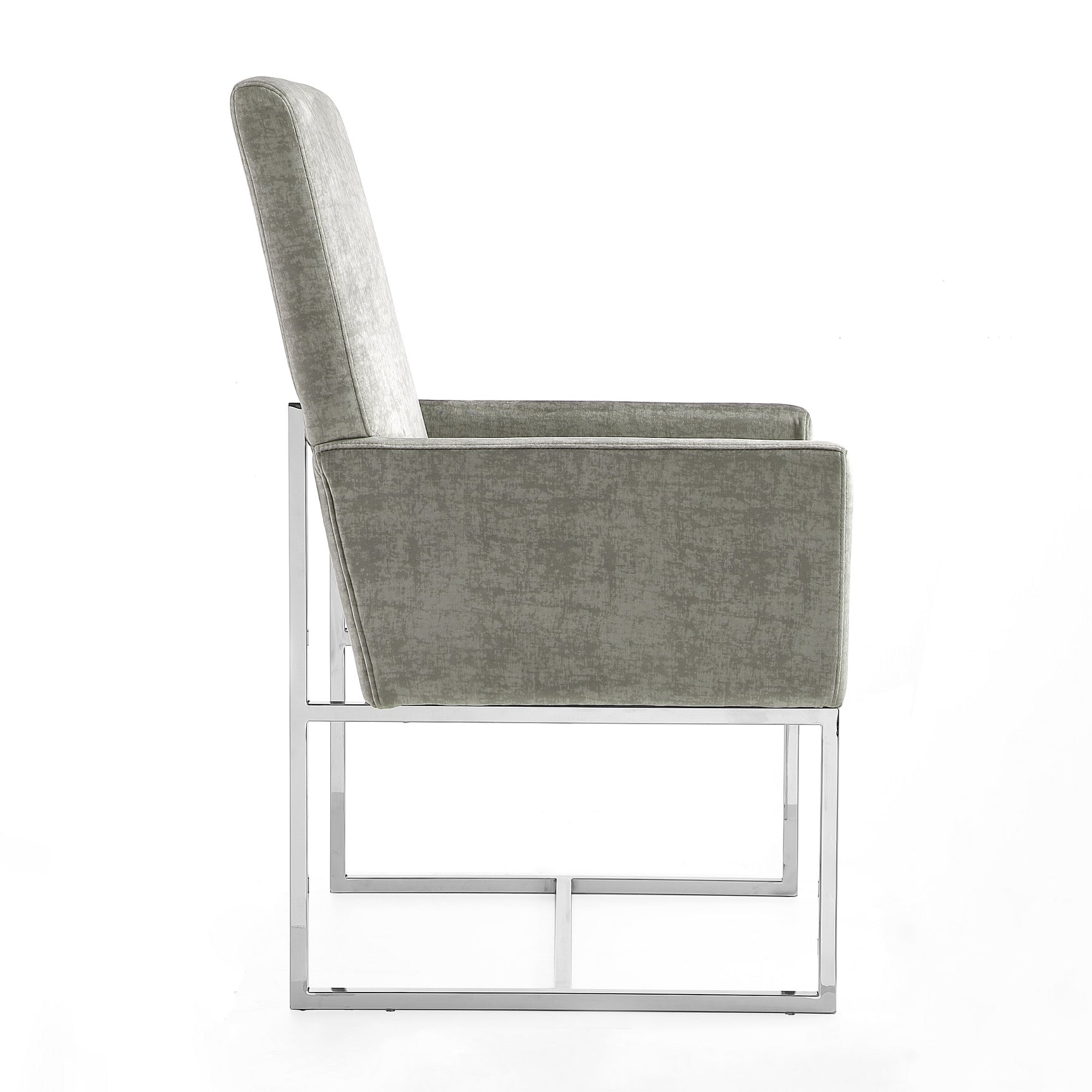 Element Dining Armchair in Steel - Ornate Home