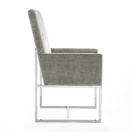Element Dining Armchair in Steel - Ornate Home