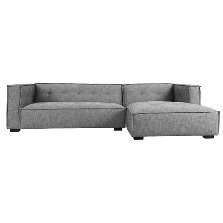 Element Gray 2pc Sectional w/RAF Chaise - Ornate Home