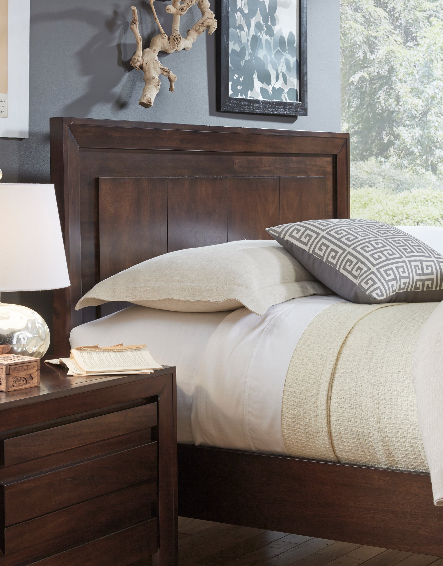 Element Nightstand in Chocolate Brown - Ornate Home