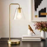 Element Satin Brass Glass Table Lamp - Ornate Home