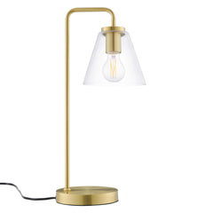 Element Satin Brass Glass Table Lamp - Ornate Home